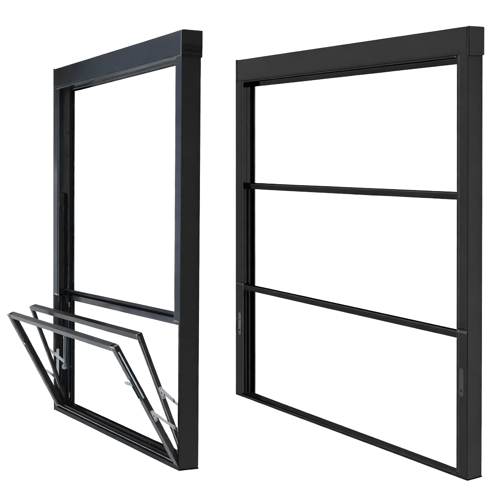 temizlenebilir giyotin açık kapalı hali