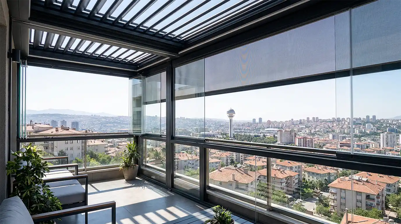 Kalecik Cam Balkon Kış Bahçesi Pergole