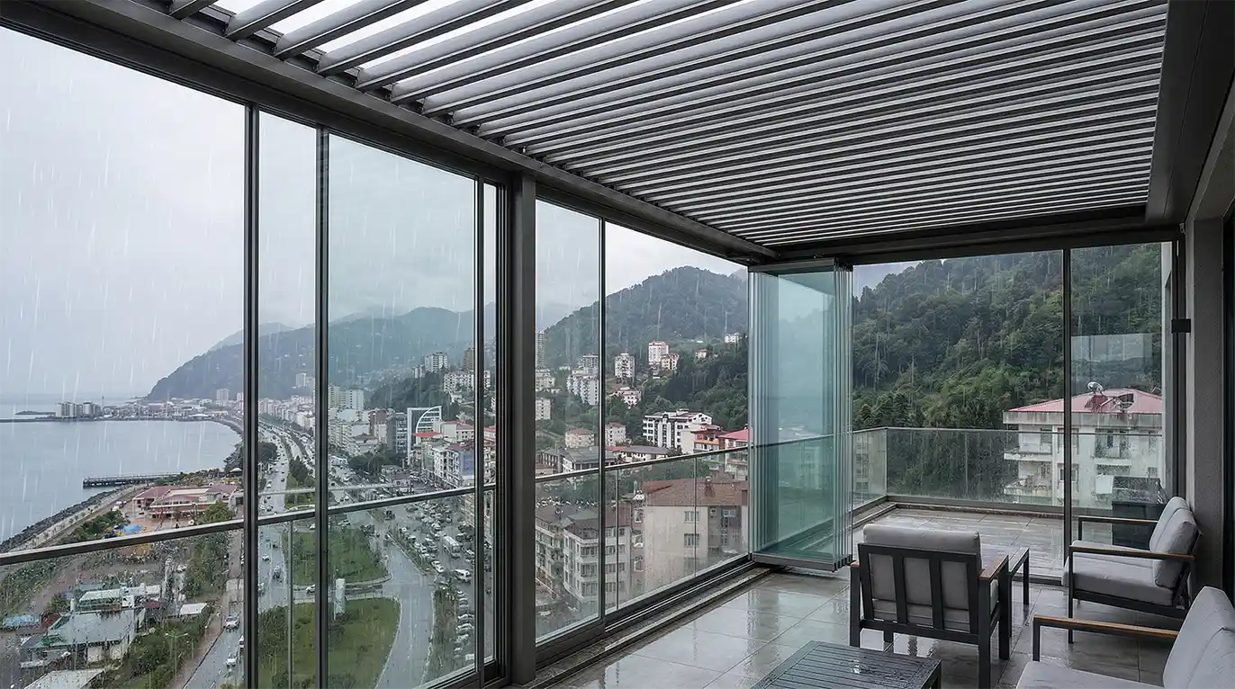 Artvin Cam Balkon Kış Bahçesi Pergole
