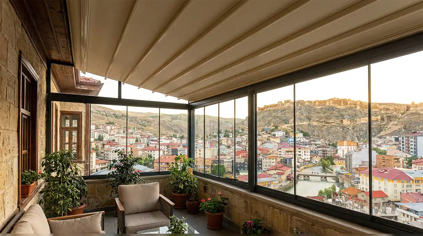 Evinize değer katan Bayburt Merkez Cam Balkon ve Dış Mekan Çözümleri tasarımı