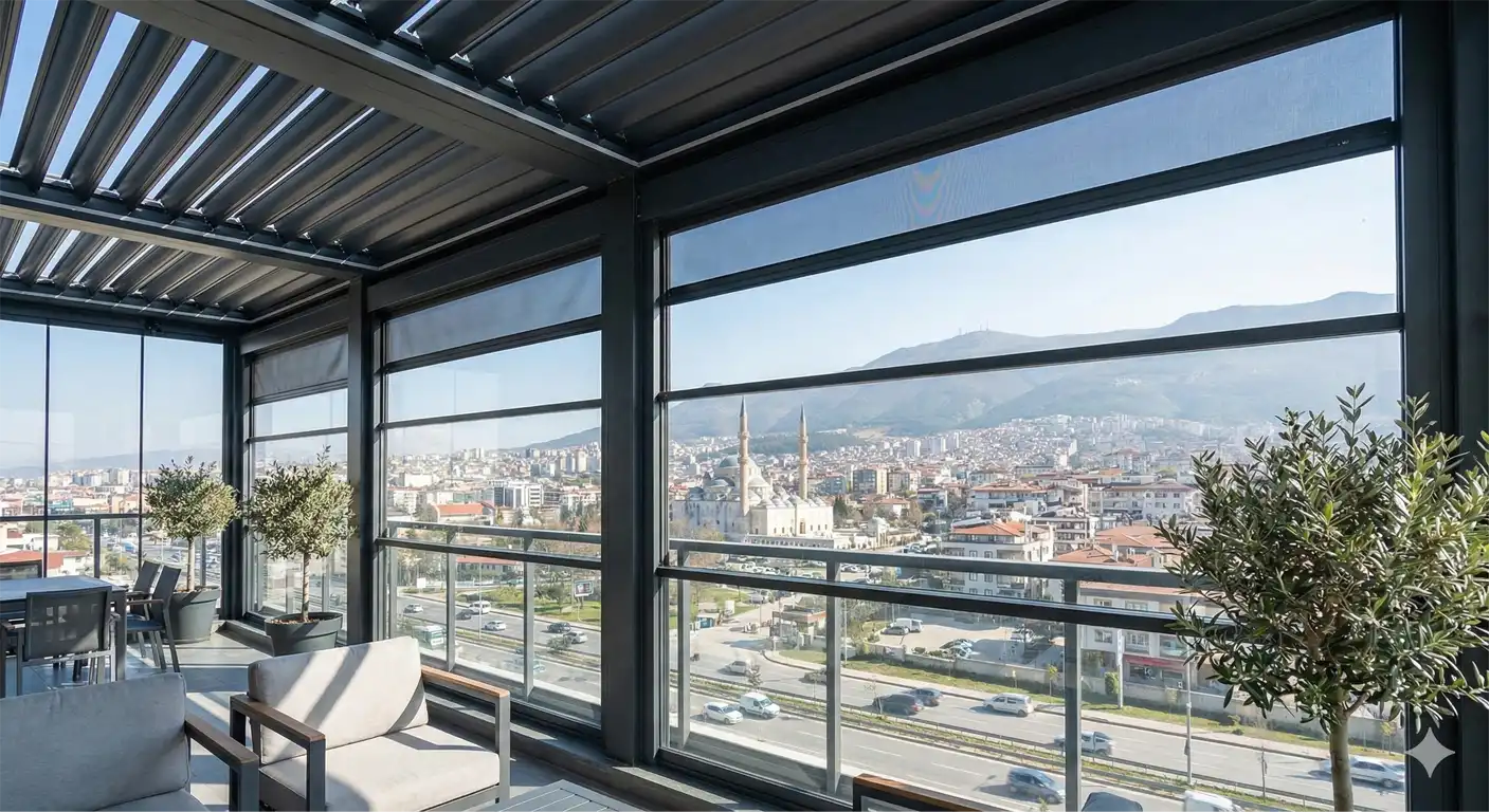 Bursa Cam Balkon Kış Bahçesi Pergole