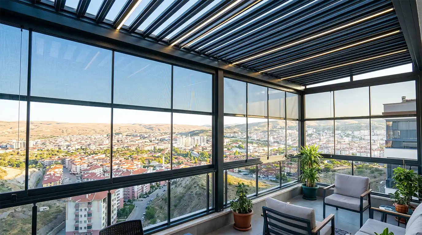 Real Cam Balkon ve Dış Mekan Çözümleri Çankırı yetkili bayi uygulama örneği