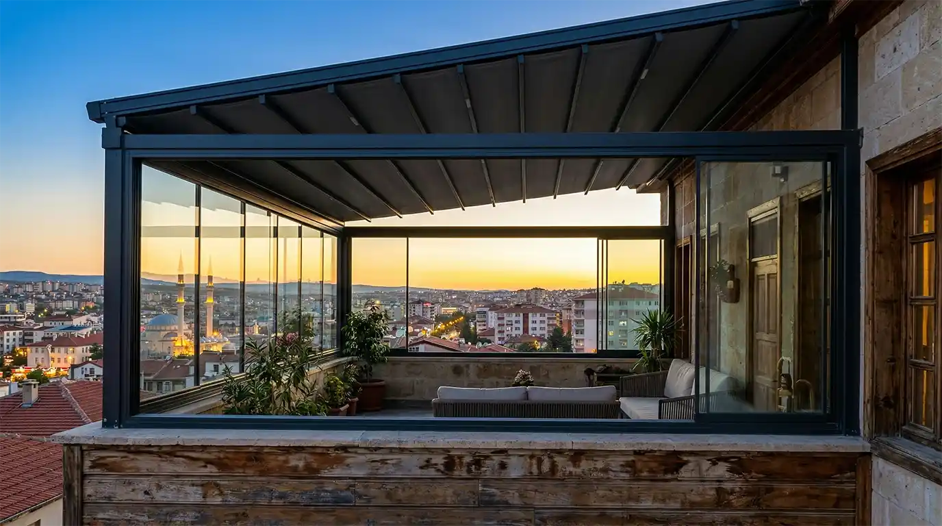 Çorum Cam Balkon Kış Bahçesi Pergole