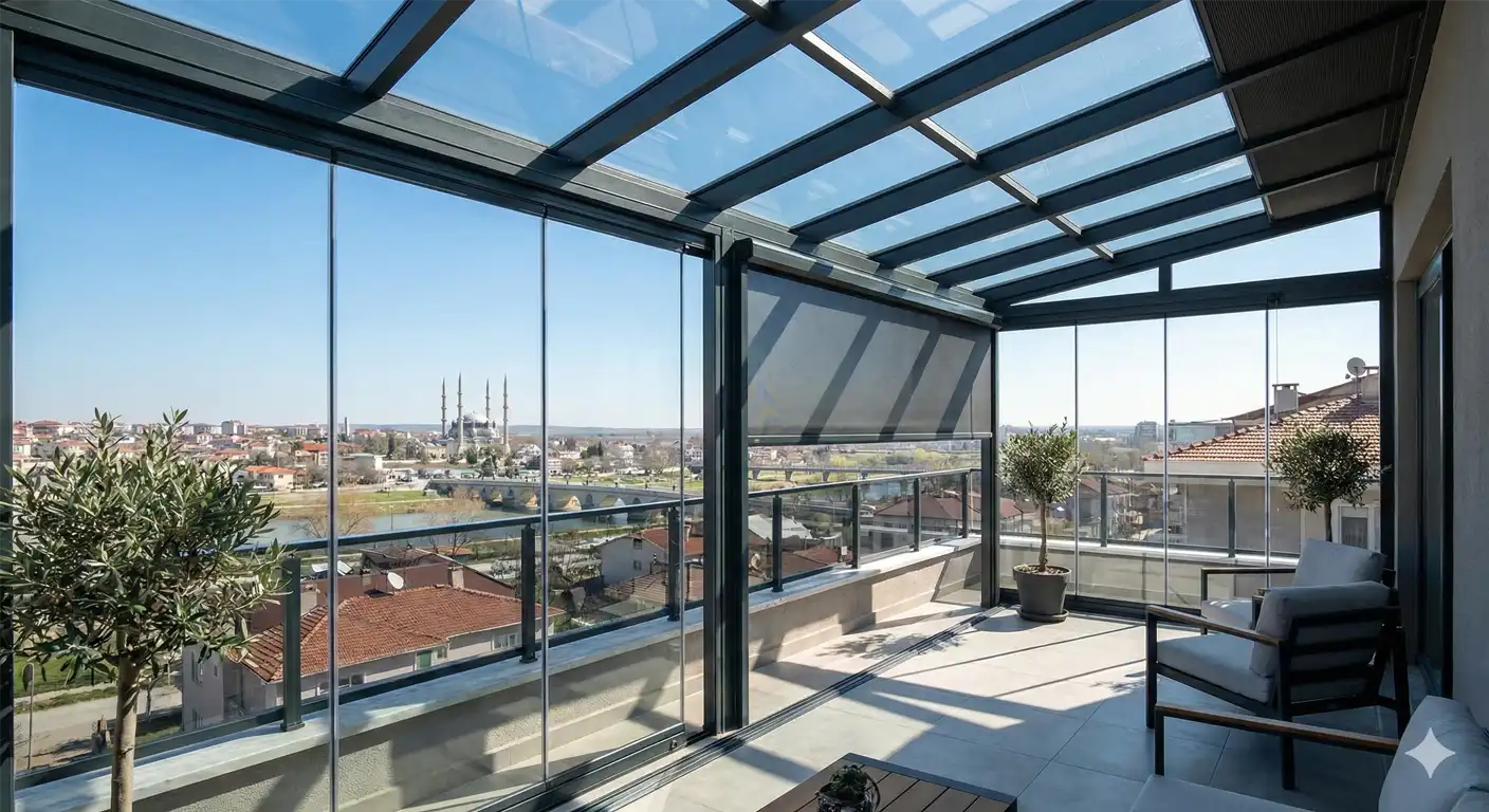 Meriç Cam Balkon Kış Bahçesi Pergole