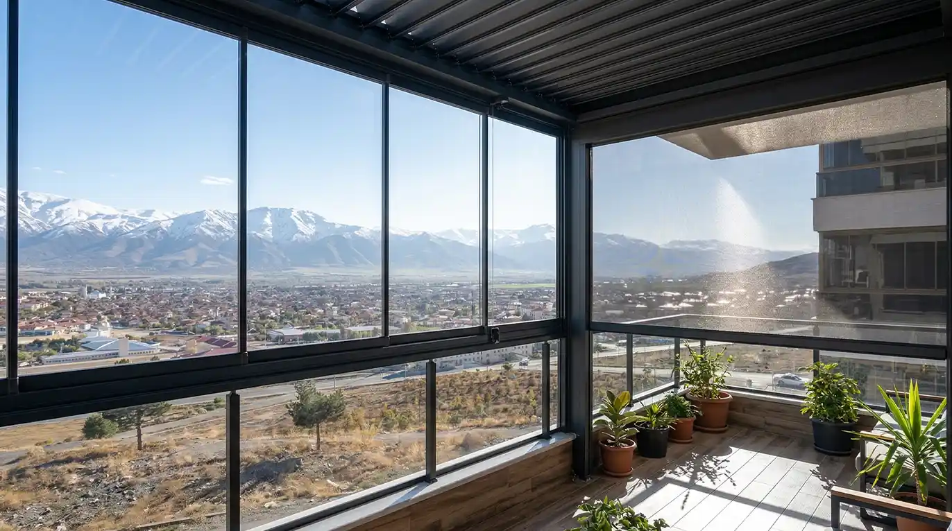 Erzincan Cam Balkon Kış Bahçesi Pergole