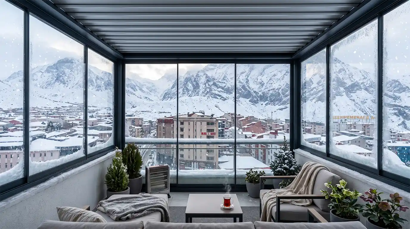 Hakkari Cam Balkon Kış Bahçesi Pergole