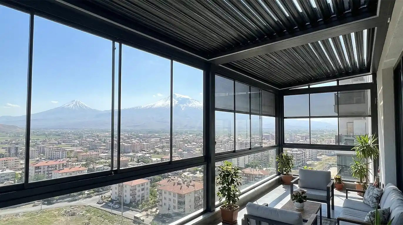 Iğdır Cam Balkon Kış Bahçesi Pergole