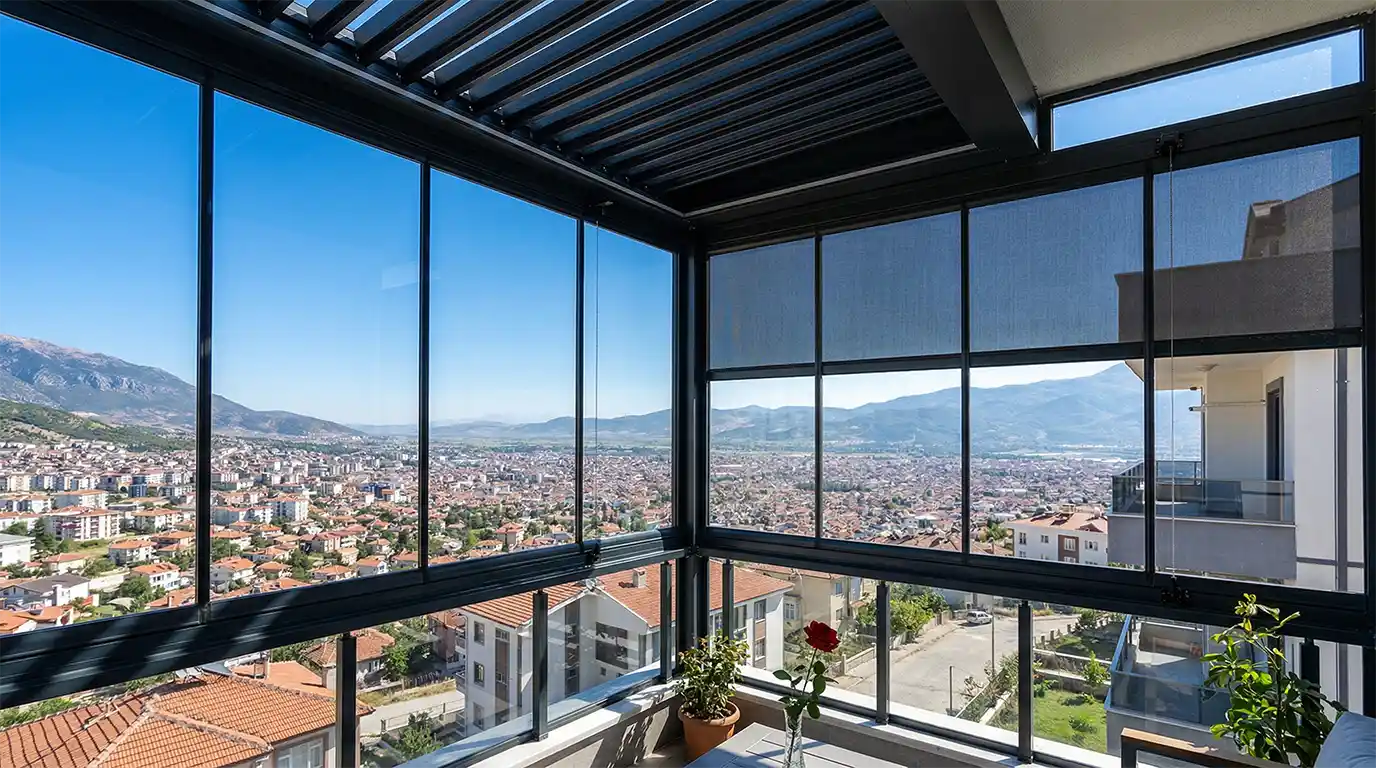 Isparta Cam Balkon Kış Bahçesi Pergole