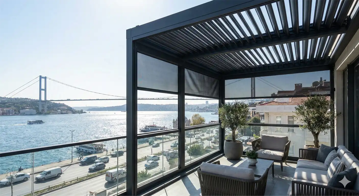 Üsküdar Cam Balkon Kış Bahçesi Pergole