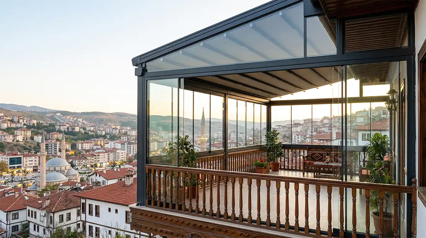 Karabük Cam Balkon Kış Bahçesi Pergole