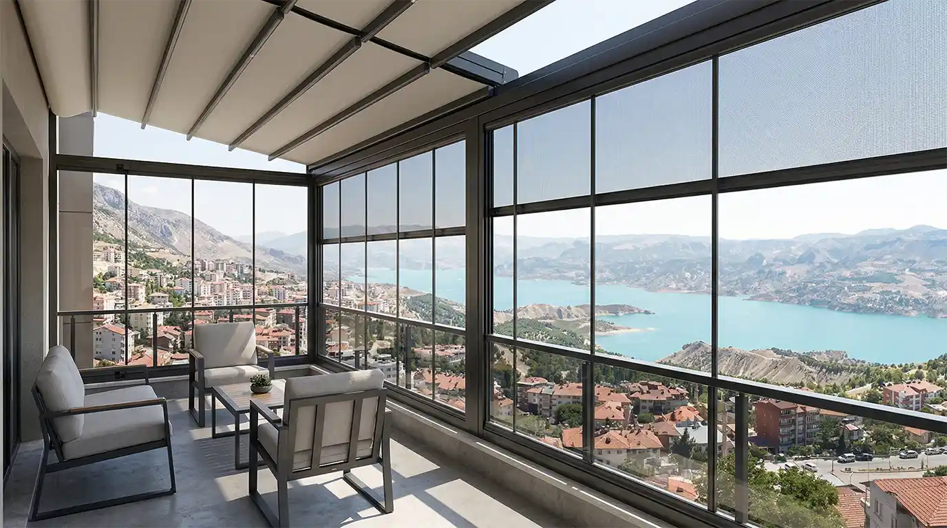 Ayrancı Cam Balkon Kış Bahçesi Pergole
