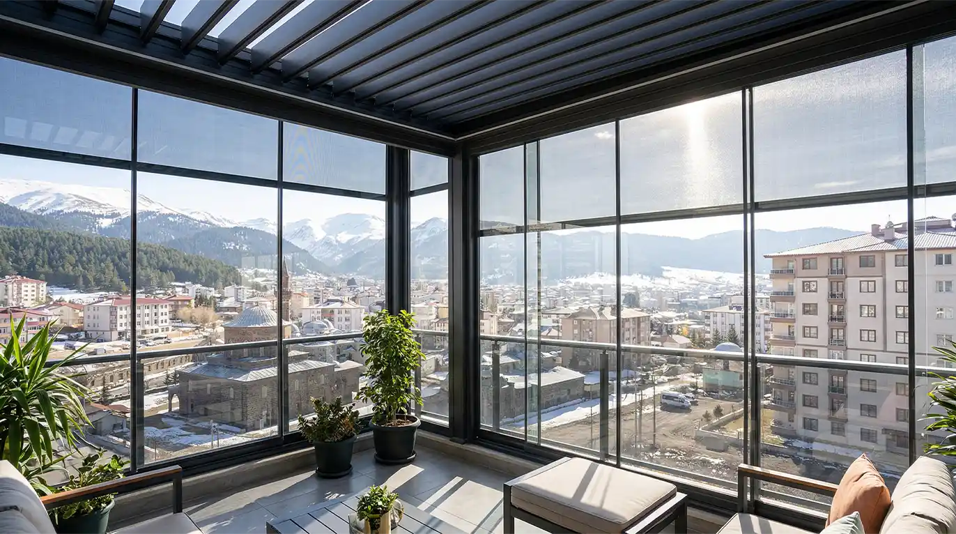 Kars Cam Balkon Kış Bahçesi Pergole