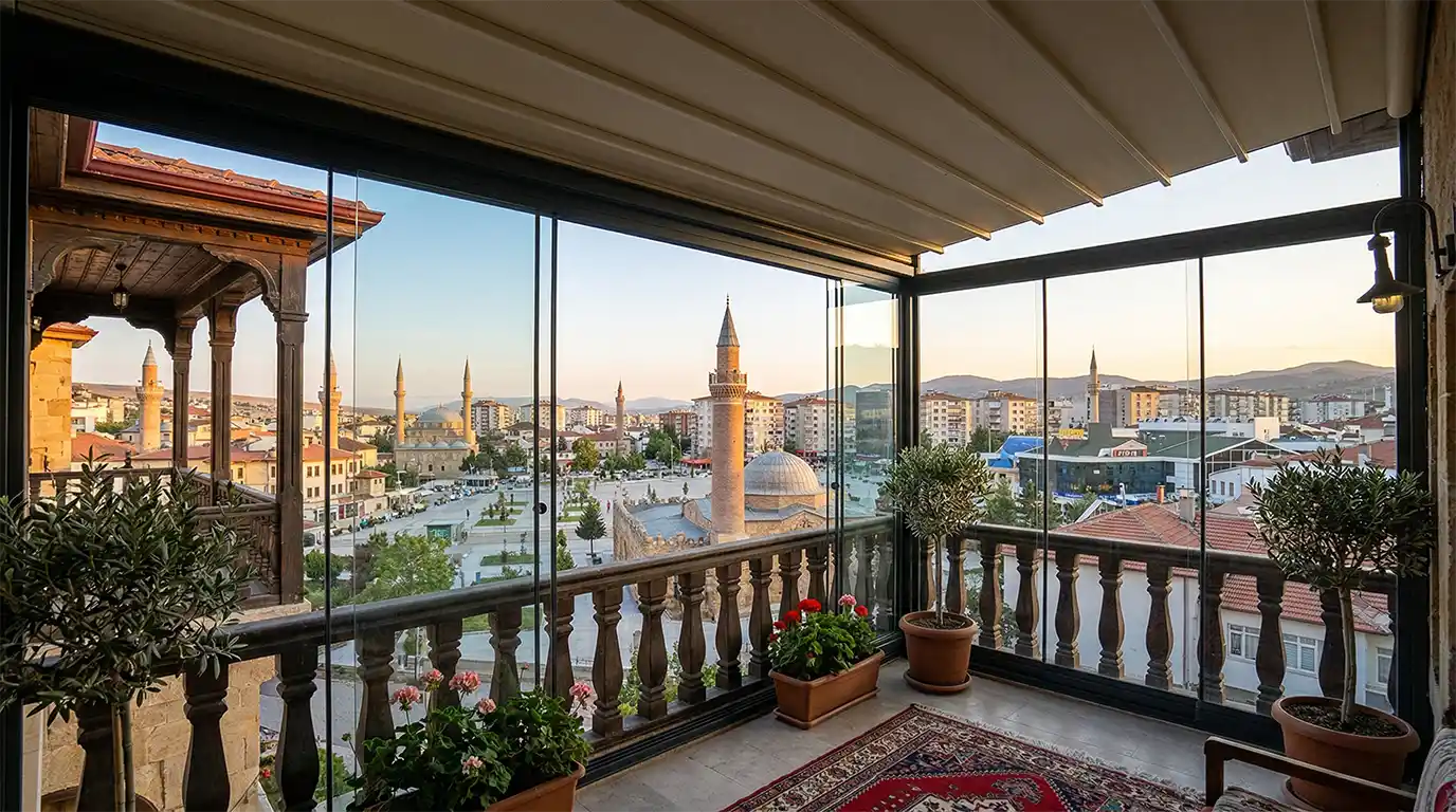 Kırşehir Cam Balkon Kış Bahçesi Pergole