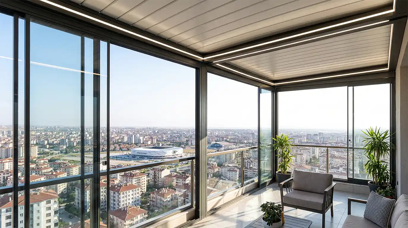 Konya Cam Balkon Kış Bahçesi Pergole