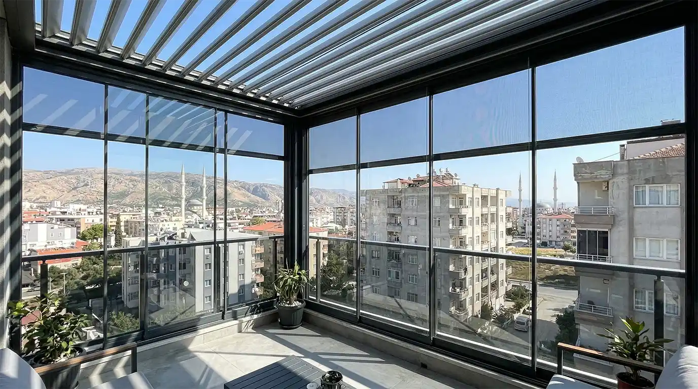 Hasanbeyli Cam Balkon Kış Bahçesi Pergole