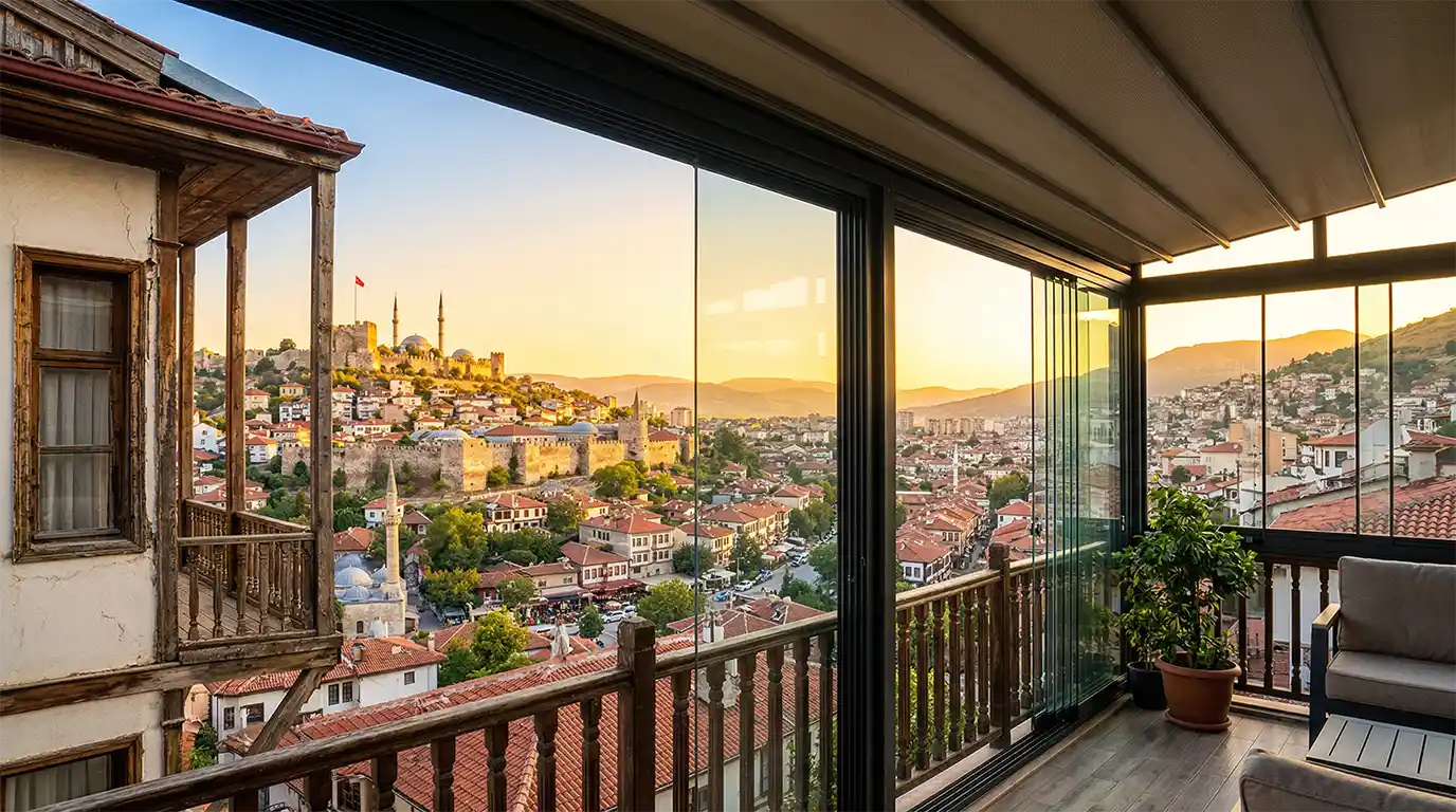 8mm temperli camlı Cam Balkon ve Kış Bahçesi Zile montajı