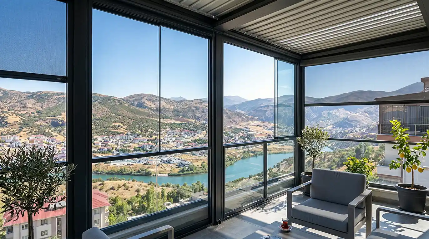 Hozat Cam Balkon Kış Bahçesi Pergole