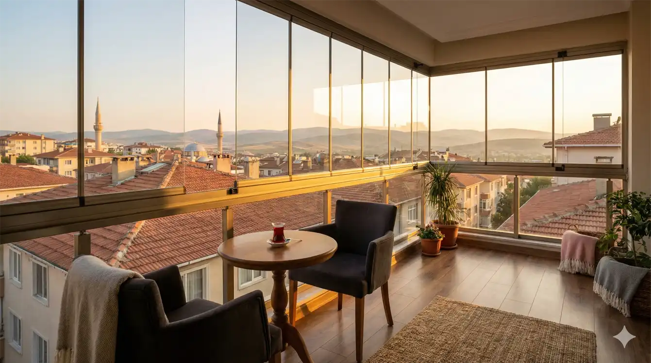 Evinize değer katan Uşak Merkez Cam Balkon ve Dış Mekan Çözümleri tasarımı